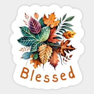 Blessed - Orange Sticker